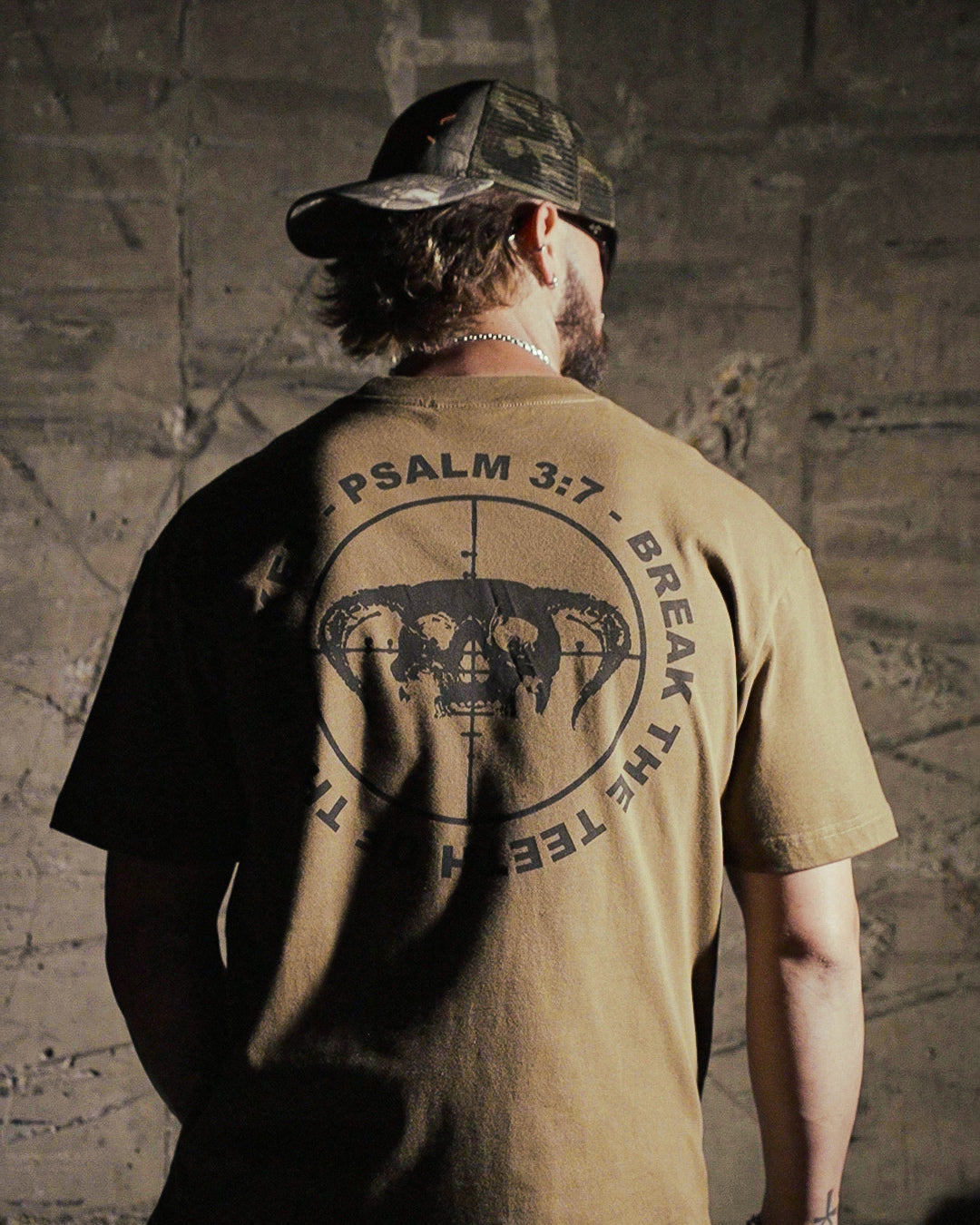PSALM 3:7 - TAN 499 - PREMIUM T-SHIRT