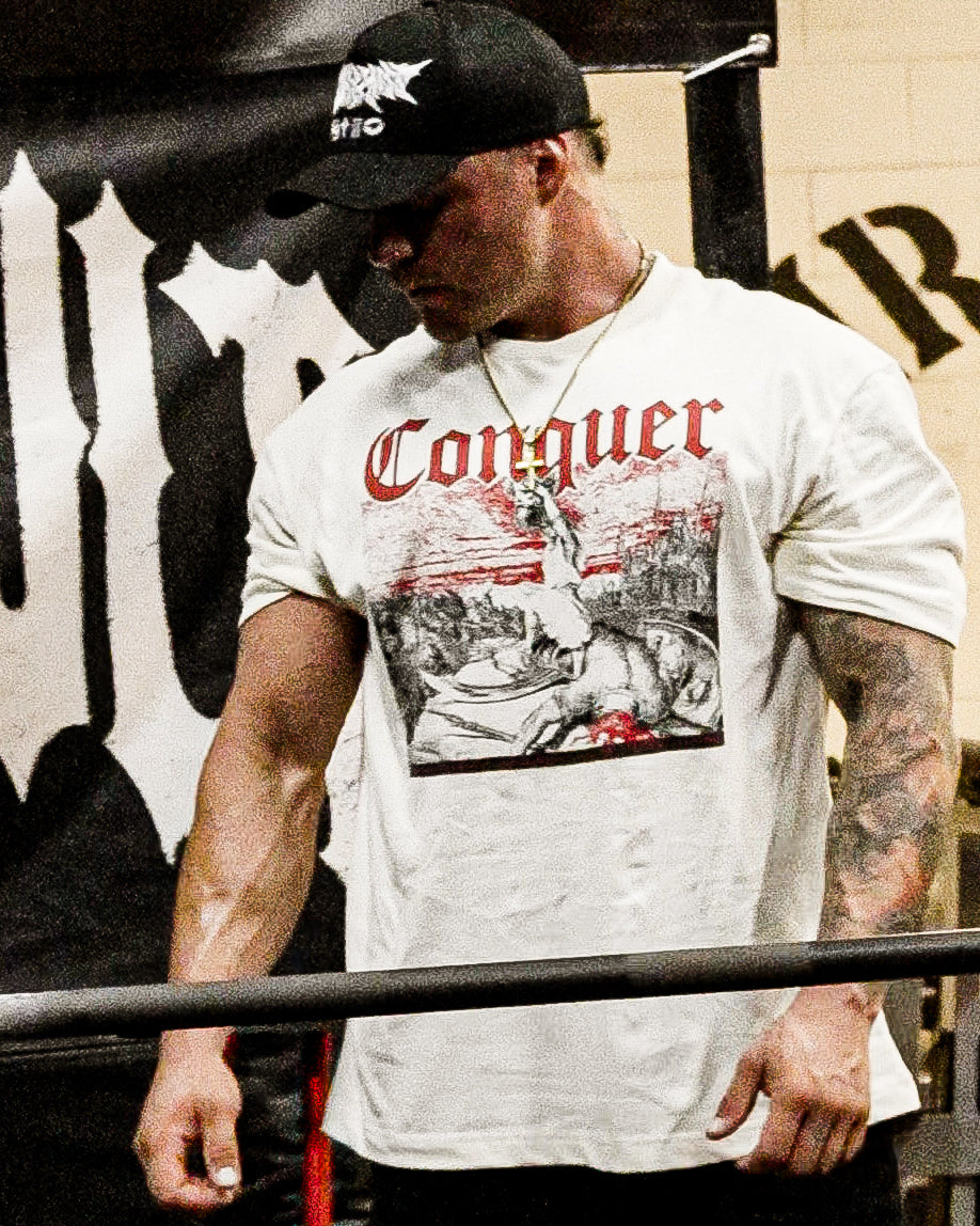 CONQUER - BONE - PREMIUM T-SHIRT