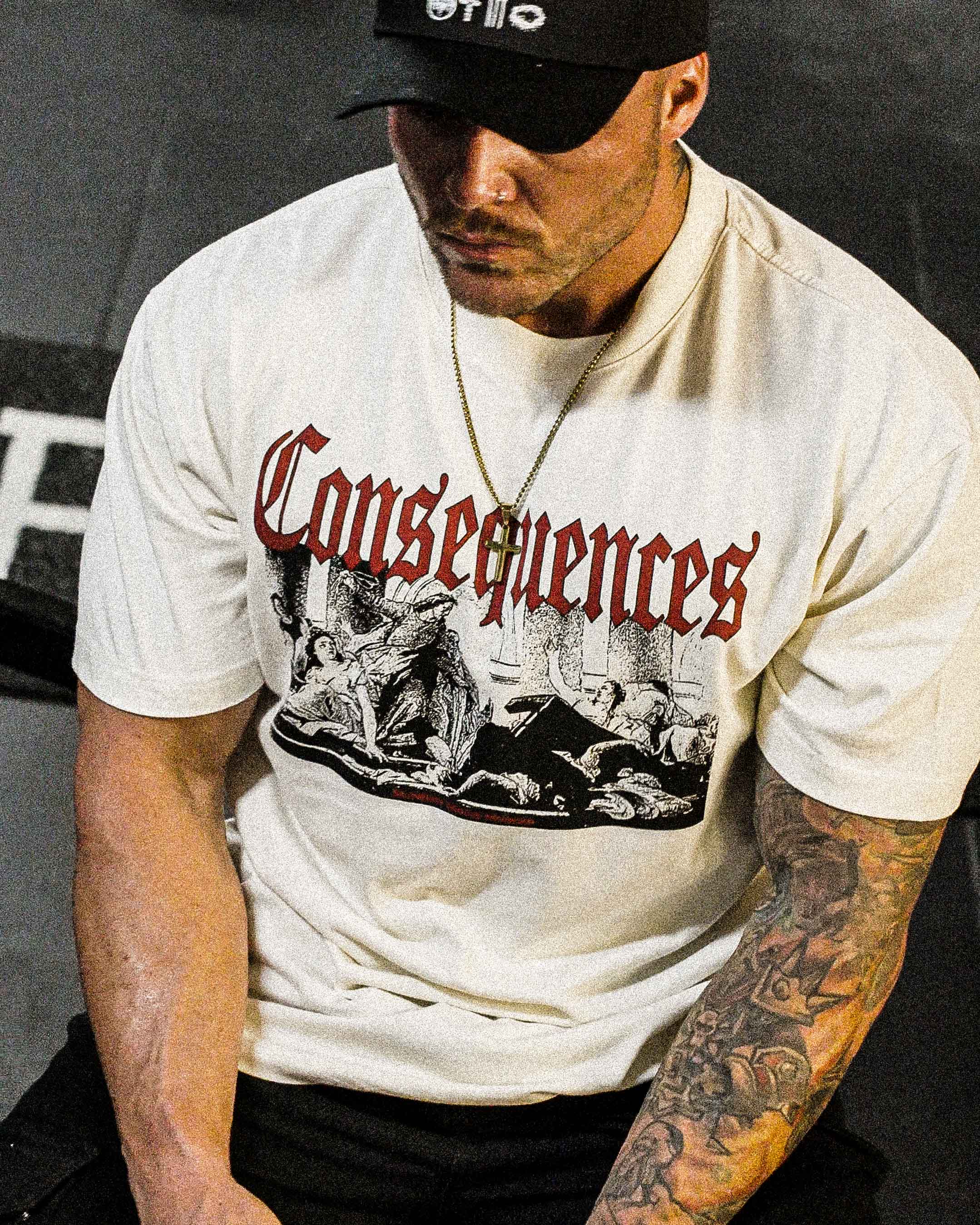 CONSEQUENCES - BONE - PREMIUM T-SHIRT